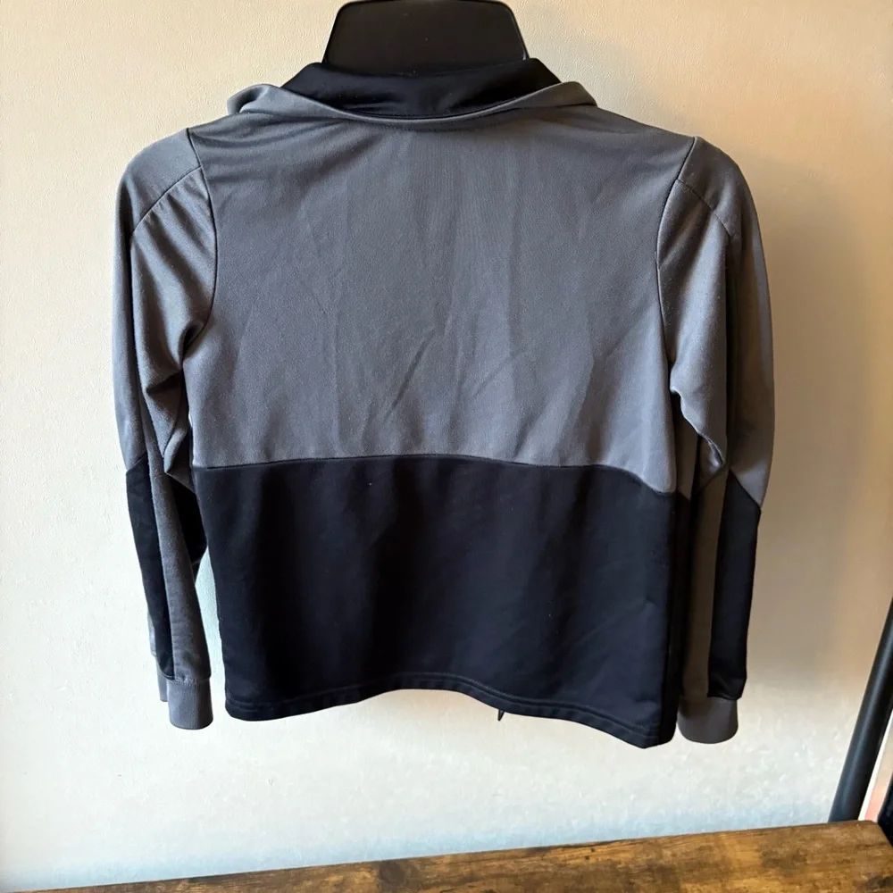 Nike Kids Jacket in Gray with Neon Yellow Accents